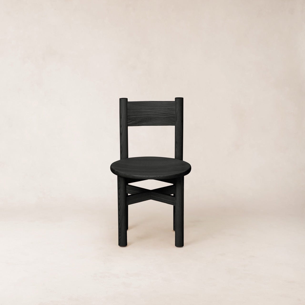 Teddy Wood Dining Chair - Black