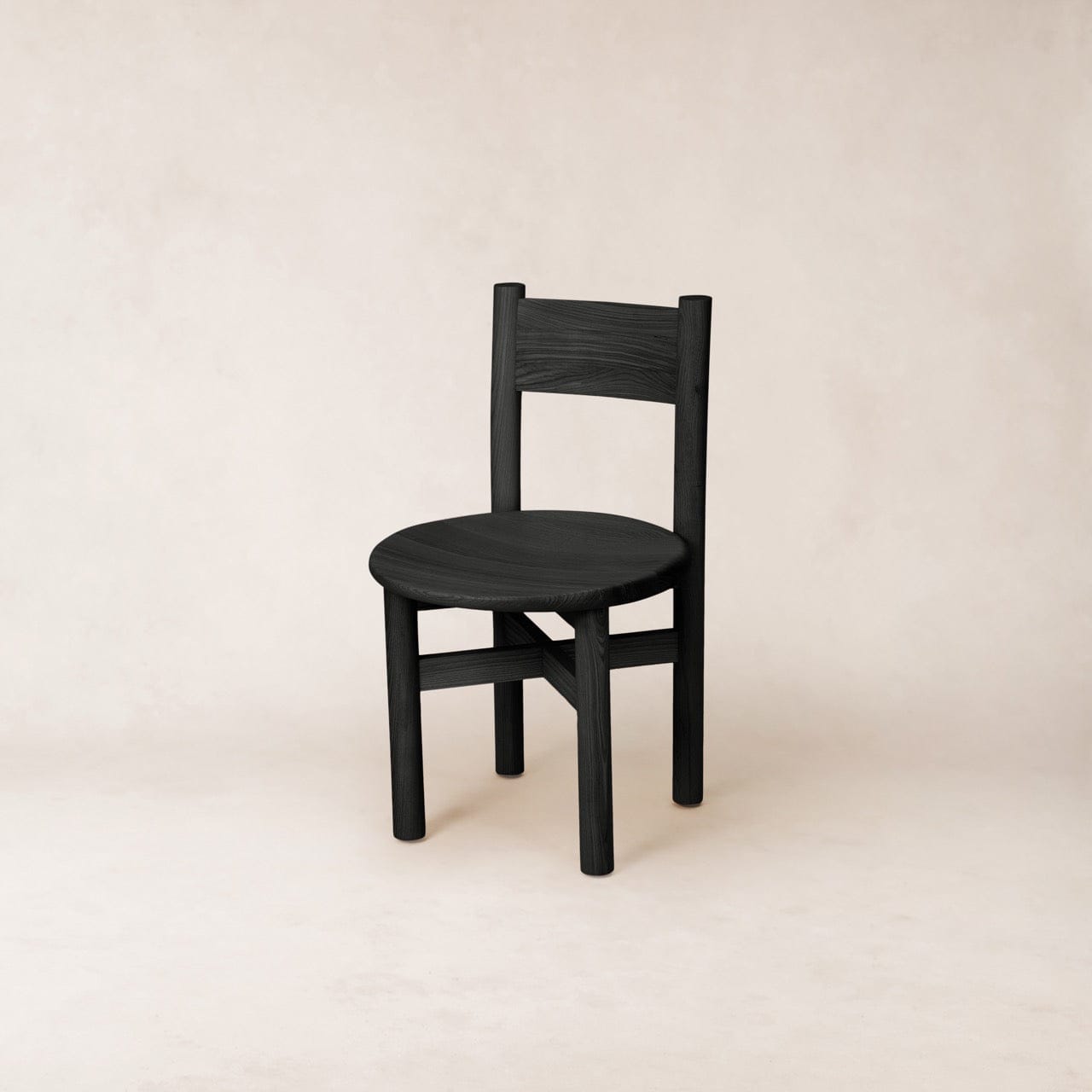 Teddy Wood Dining Chair - Black