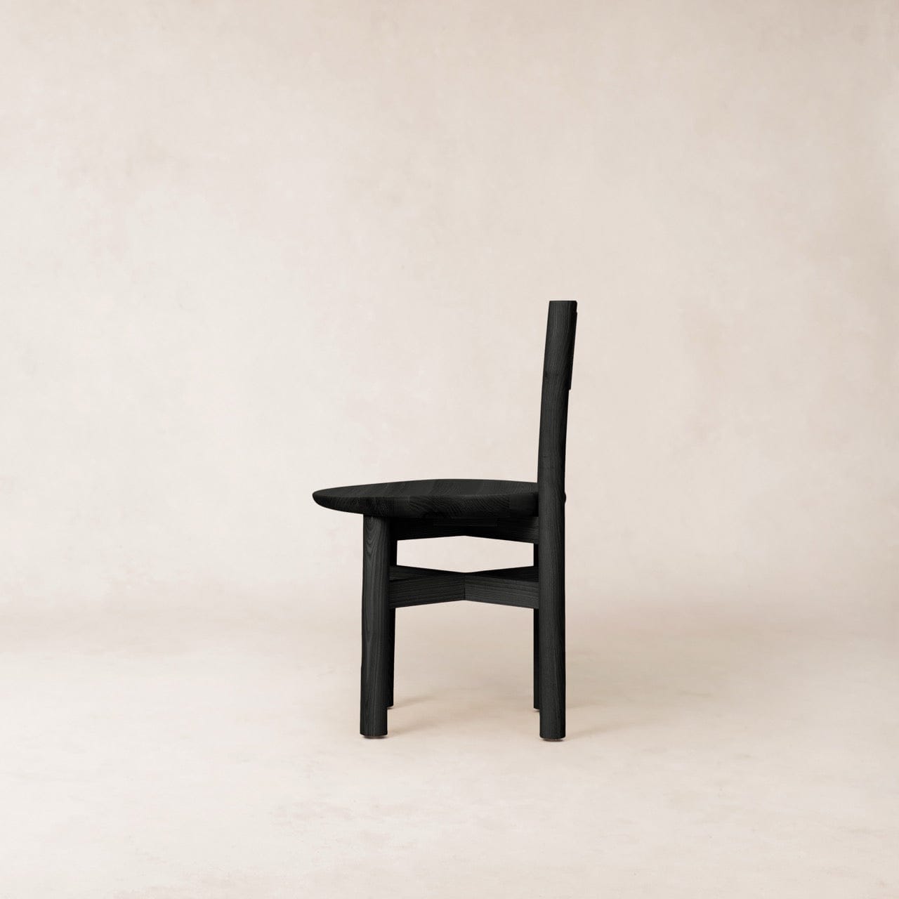 Teddy Wood Dining Chair - Black