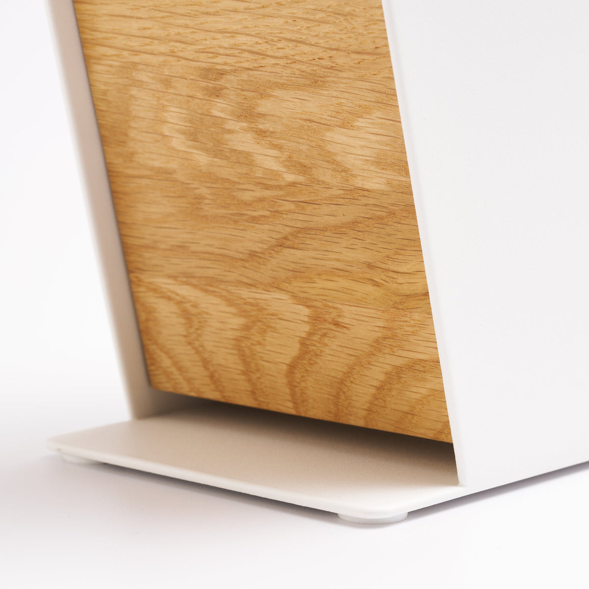 Slot Knife Block - Steel + Wood