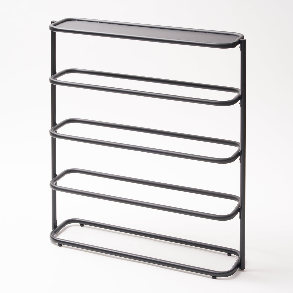 Obround Shoe Rack - Tall - Steel - Black