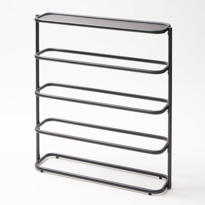 Obround Shoe Rack - Tall - Steel - Black