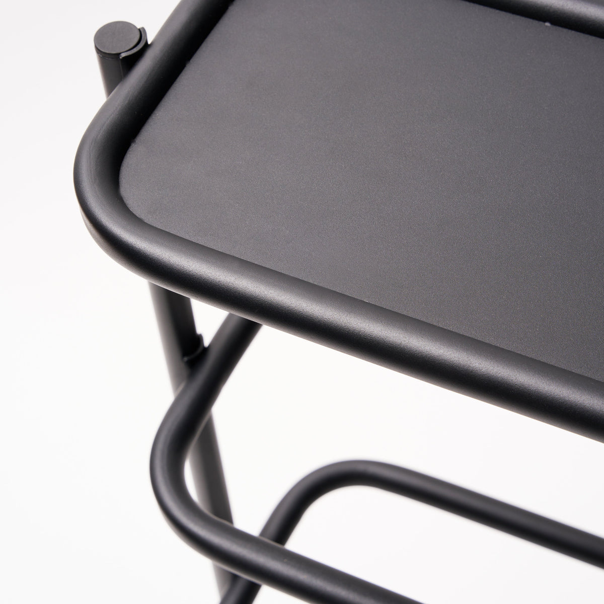 Obround Shoe Rack - Tall - Steel - Black