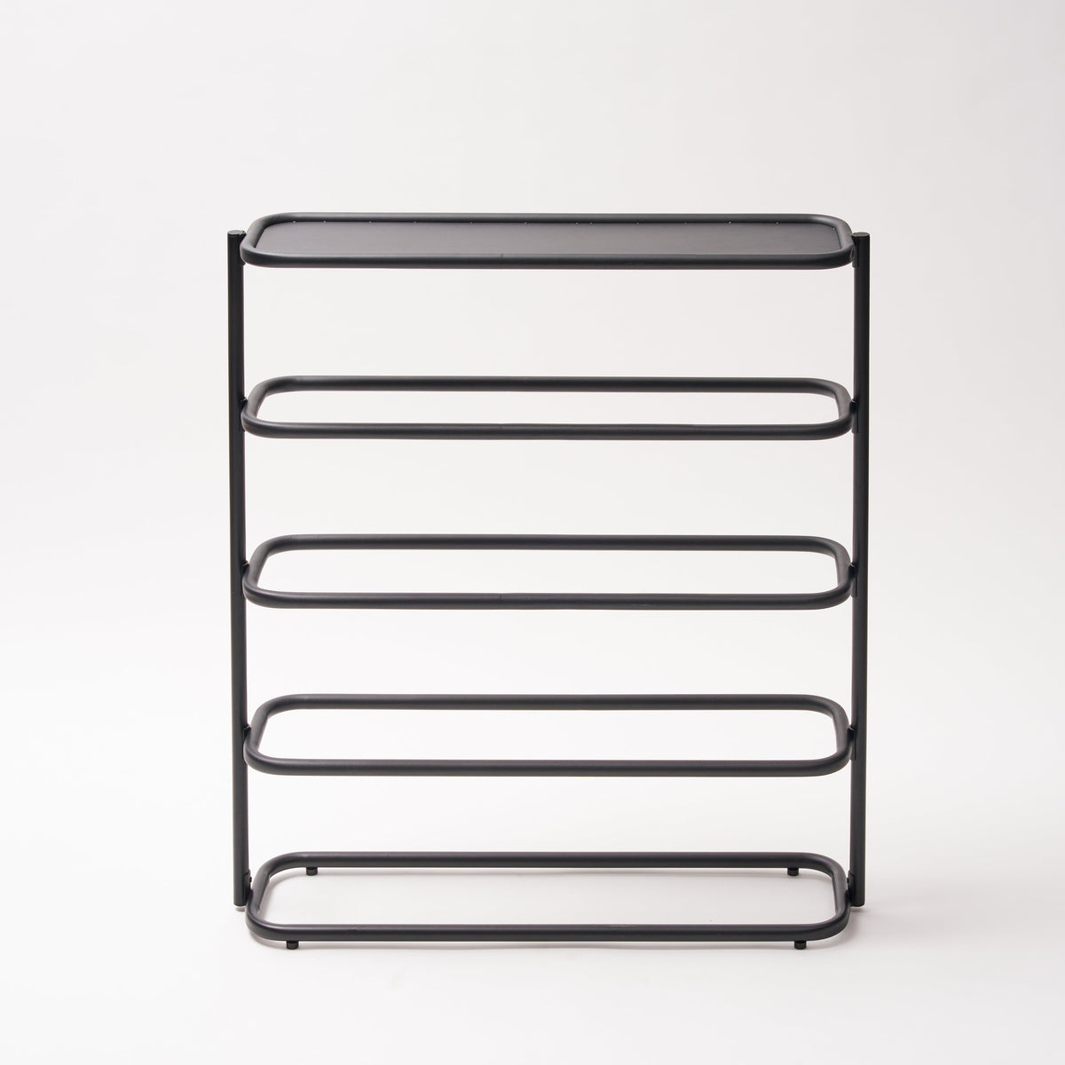 Obround Shoe Rack - Tall - Steel - Black