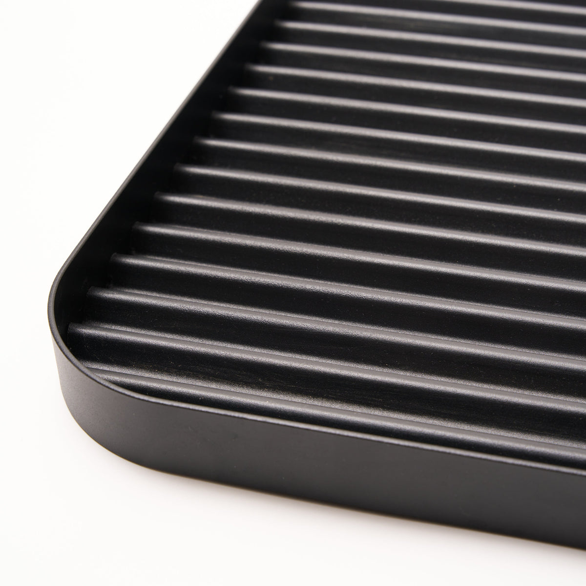 Furrow Boot Tray - Steel - Black