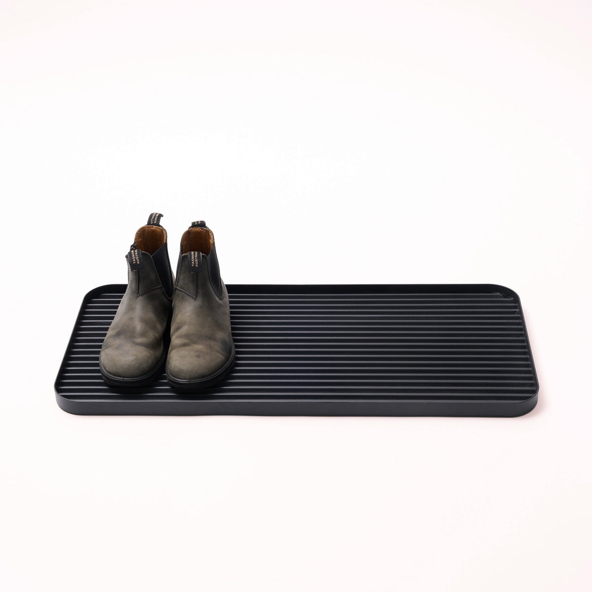Furrow Boot Tray - Steel - Black