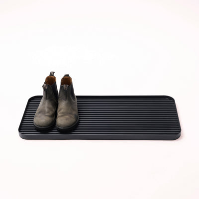 Furrow Boot Tray - Steel - Black