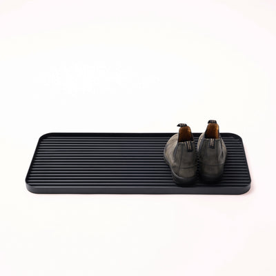Furrow Boot Tray - Steel - Black