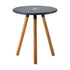 Area Stool Teak w/lava grey aluminium