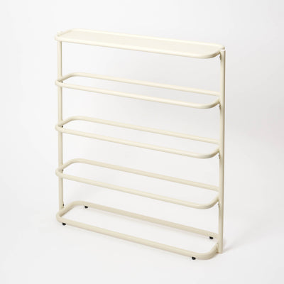 Obround Shoe Rack - Tall - Steel - Ivory