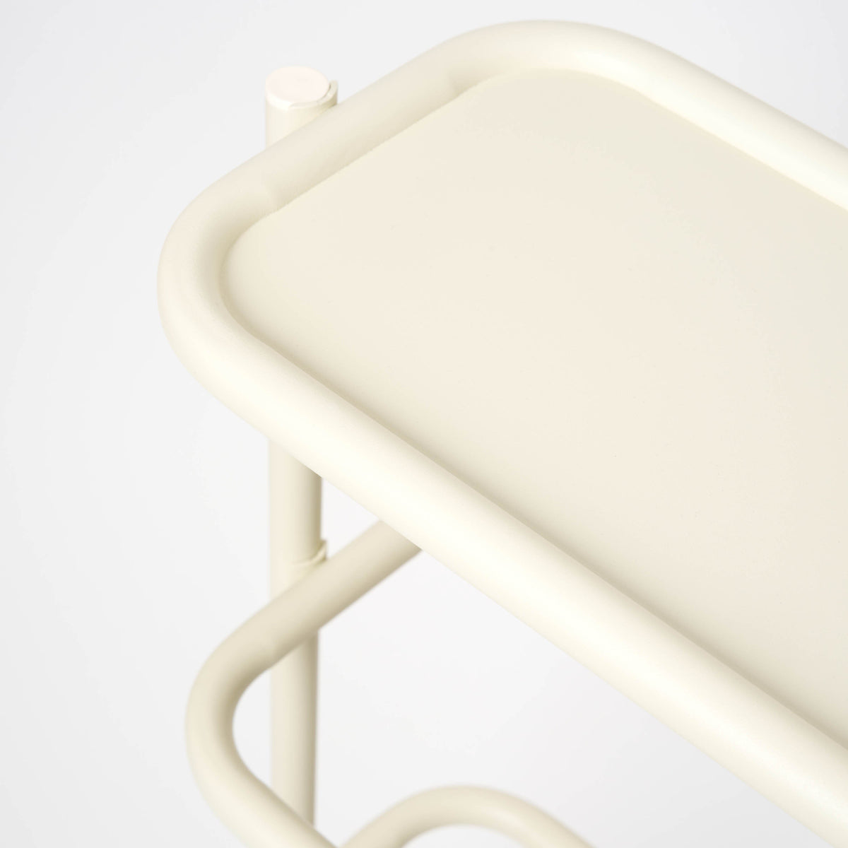 Obround Shoe Rack - Tall - Steel - Ivory