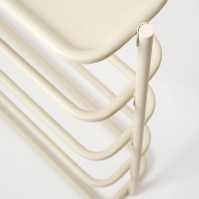 Obround Shoe Rack - Tall - Steel - Ivory