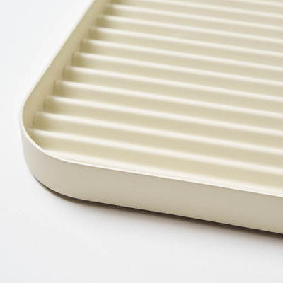 Furrow Boot Tray - Steel - Ivory