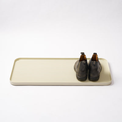 Furrow Boot Tray - Steel - Ivory