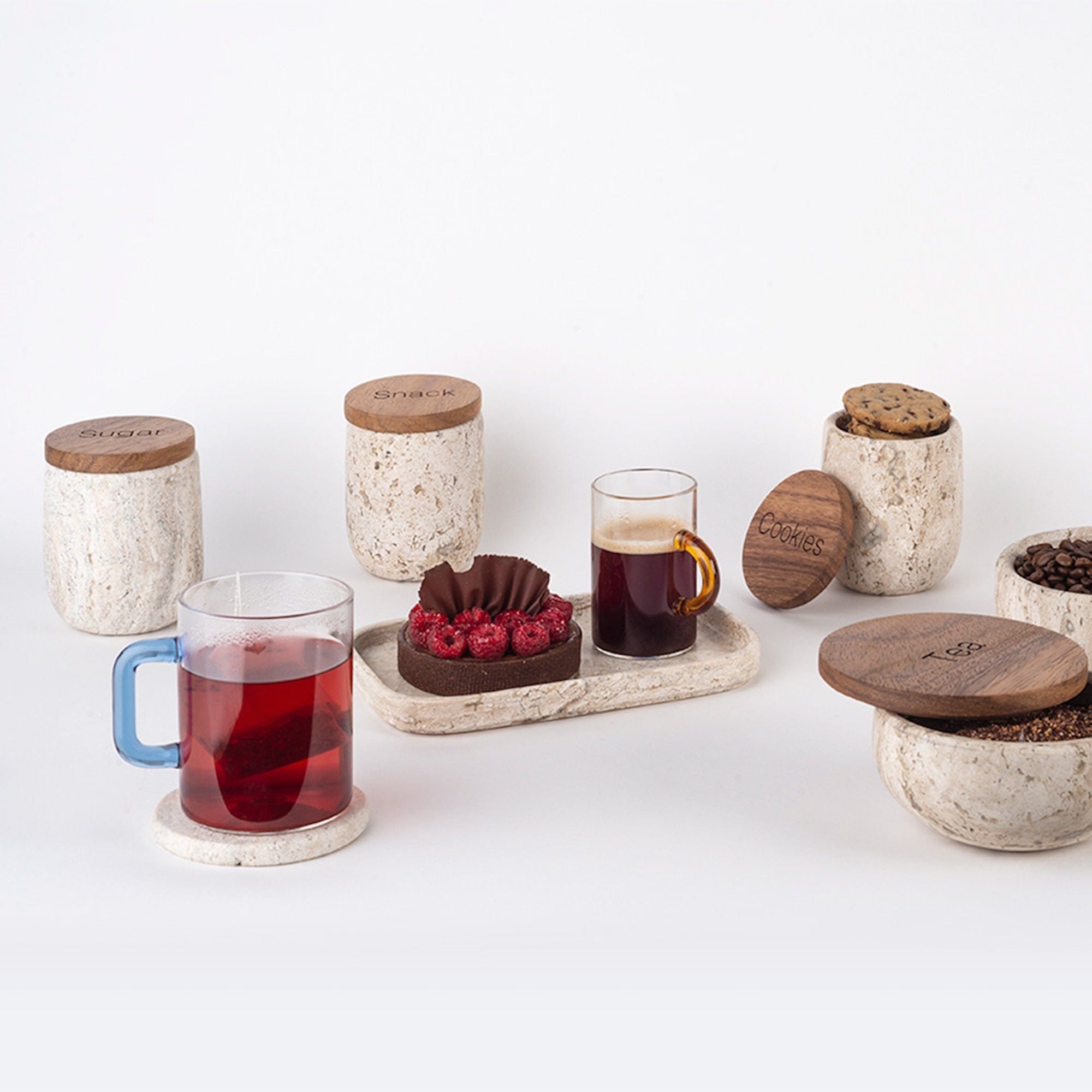 Tray - Small - Travertine Marble Cream