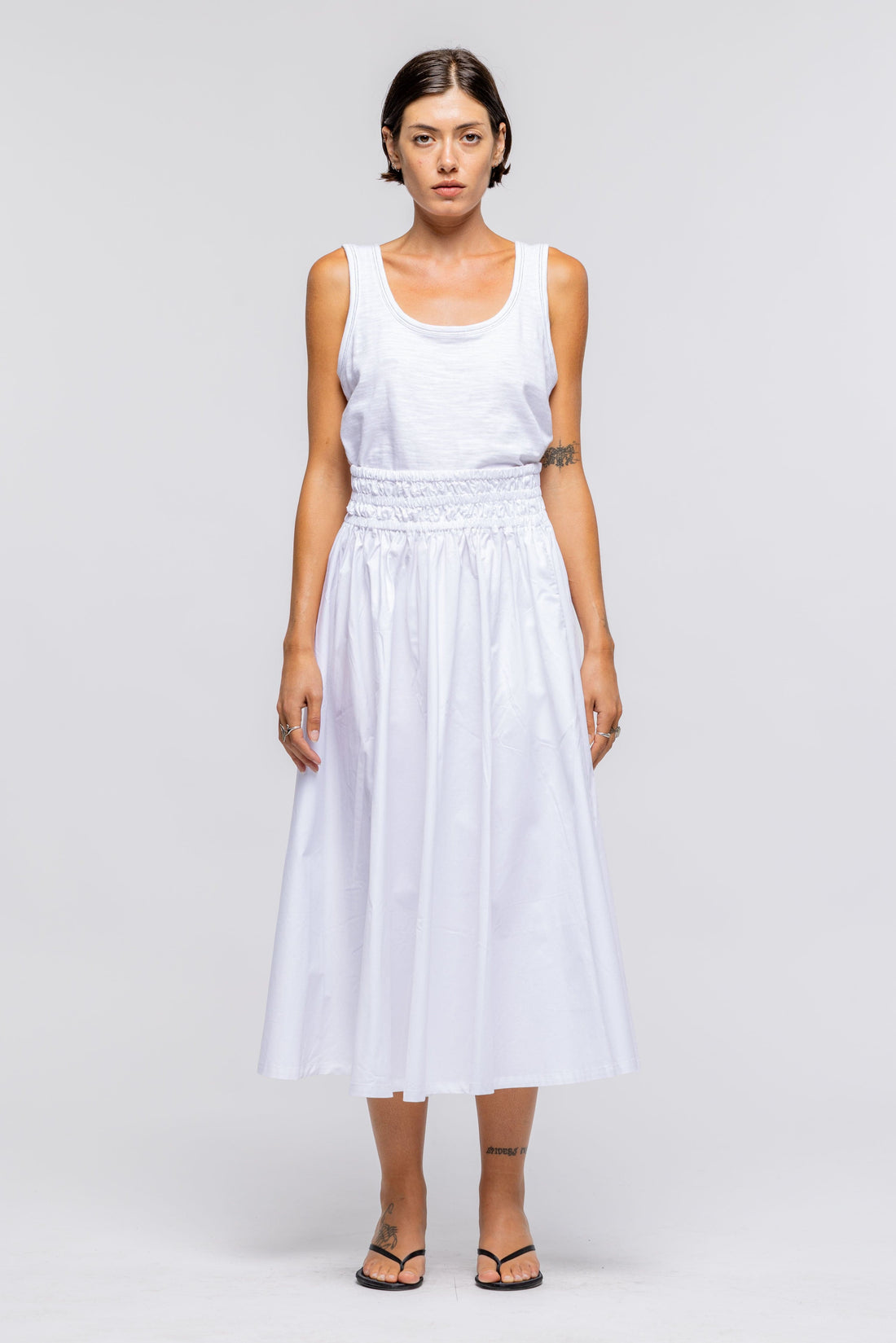 Isabelle Skirt in White by Toit Volant
