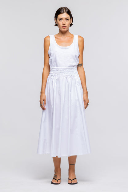 Isabelle Skirt in White by Toit Volant