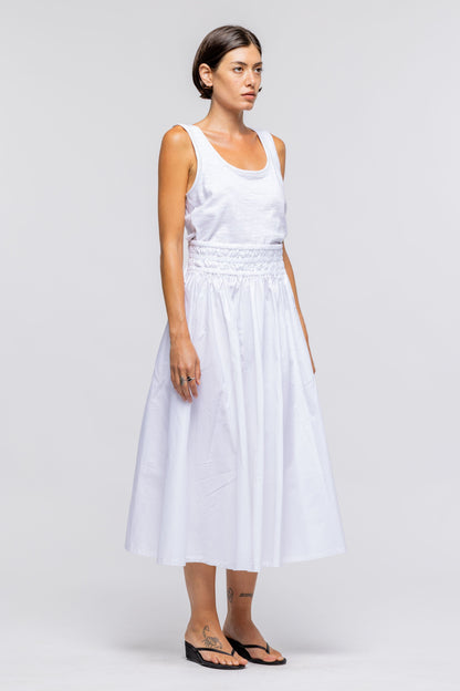 Isabelle Skirt in White by Toit Volant Profile