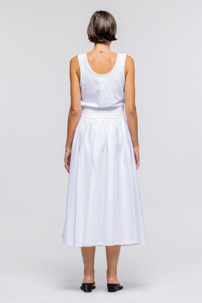 Isabelle Skirt in White by Toit Volant from the back