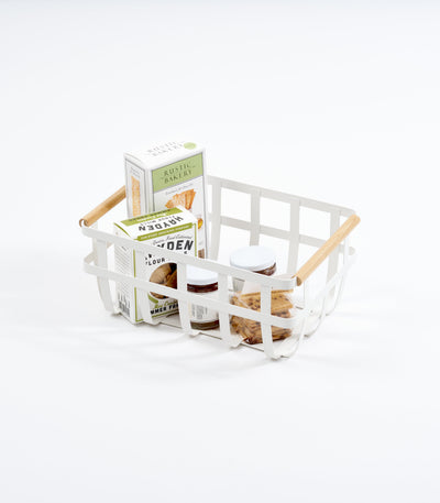 Storage Basket - Steel + Wood