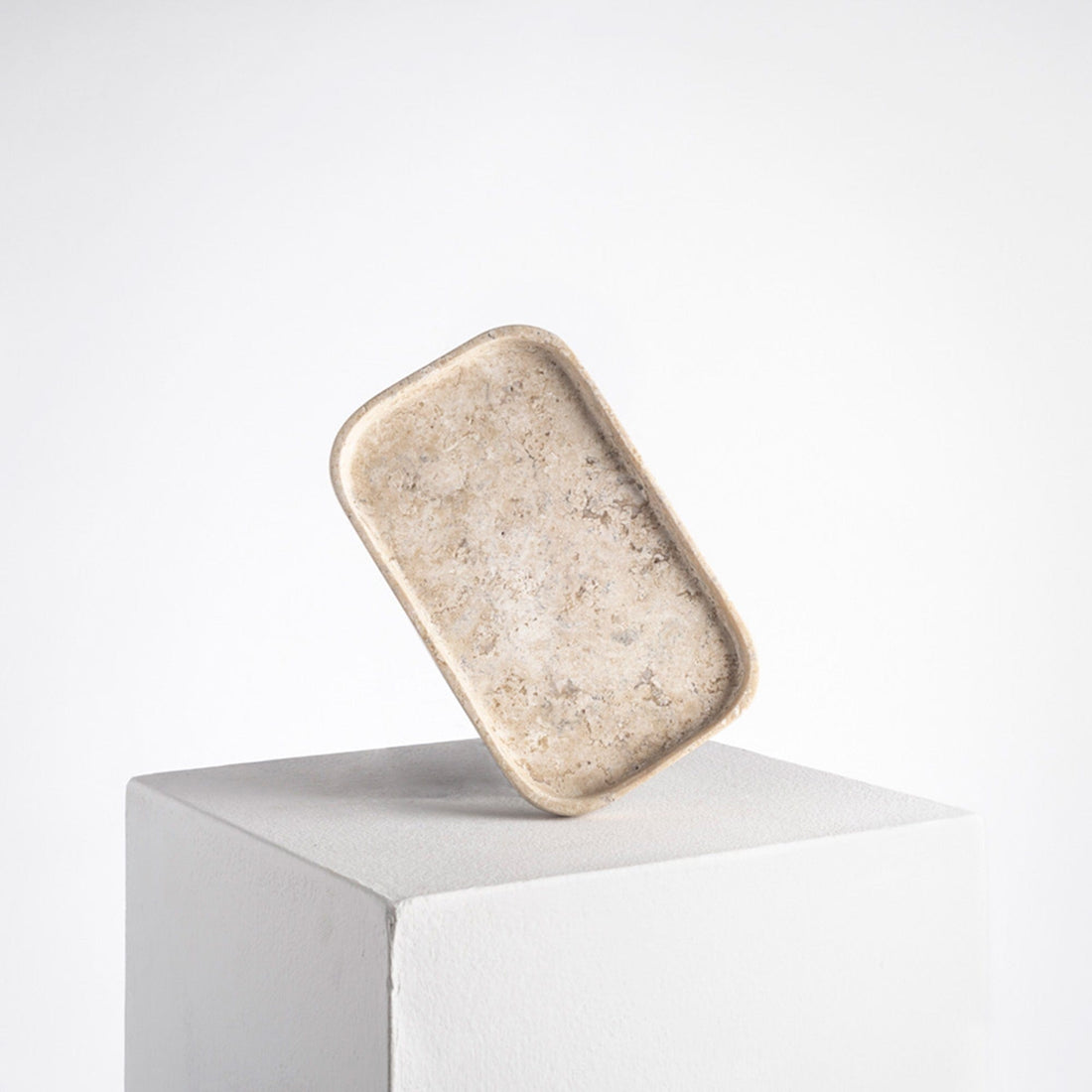 Tray - Small - Travertine Marble Cream