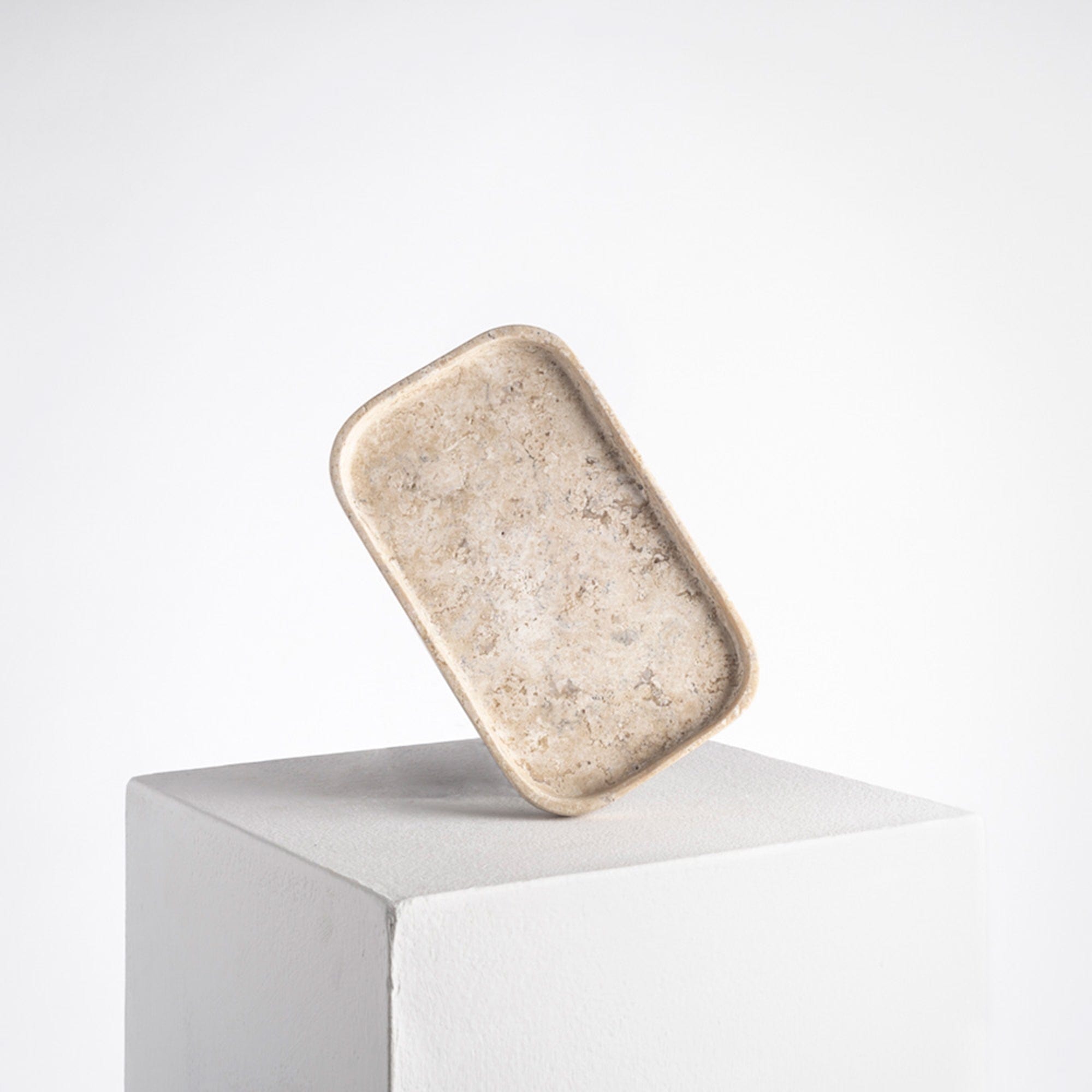 Tray - Small - Travertine Marble Cream