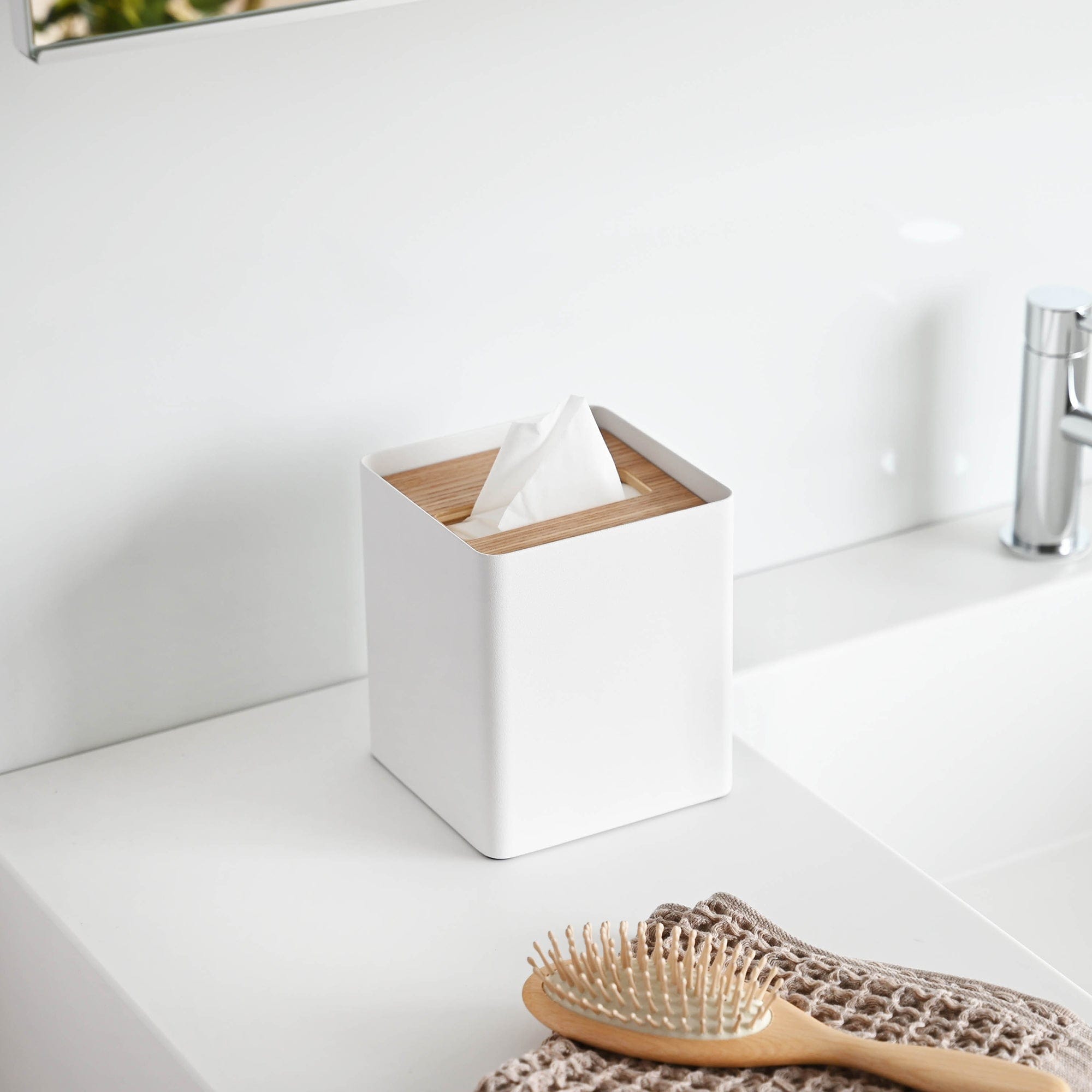 Tissue Box Cover - Square - Steel | Japandi Supply House