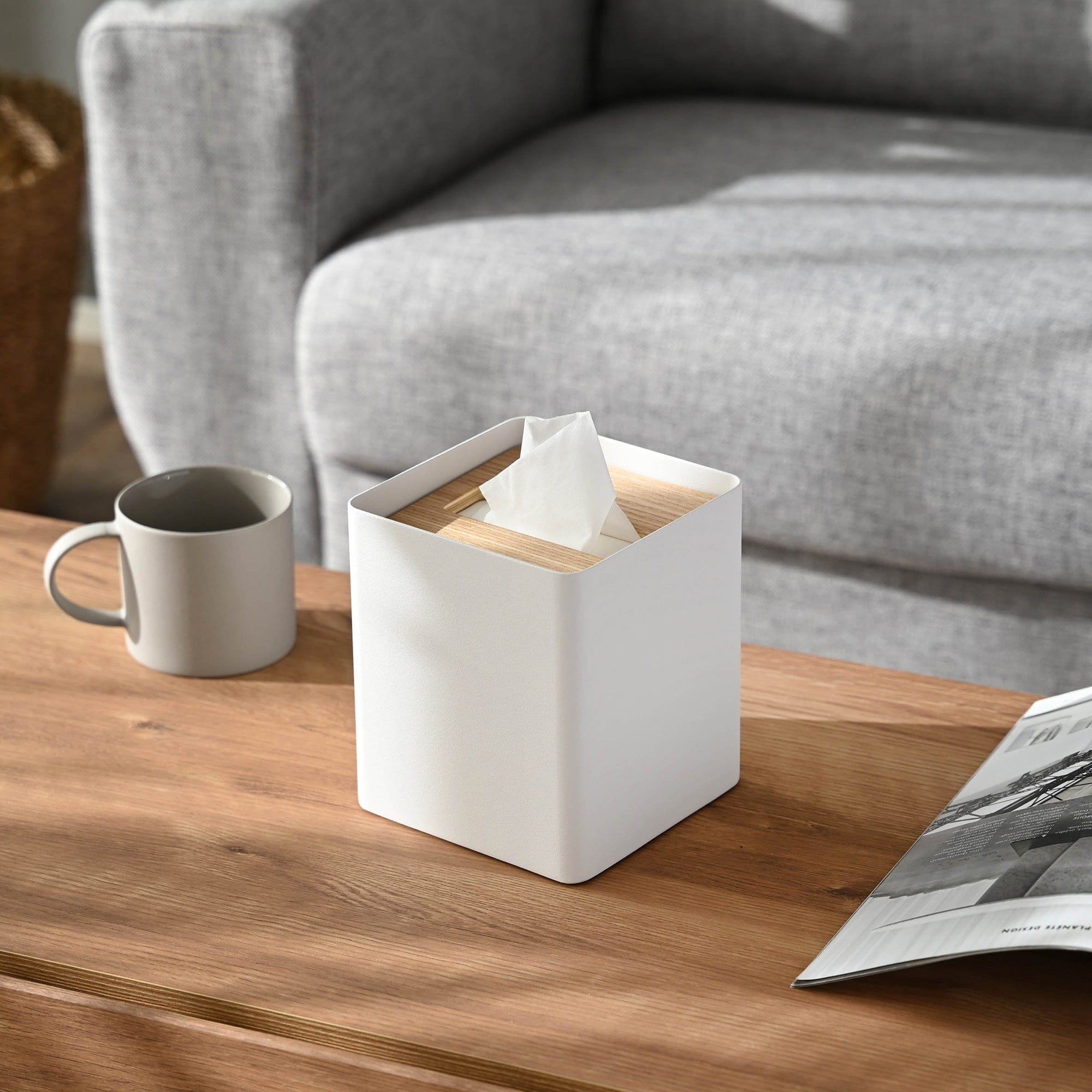 Tissue Box Cover - Square - Steel | Japandi Supply House
