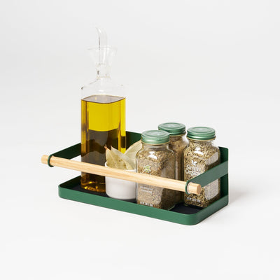 Magnetic Storage Caddy - Steel + Wood