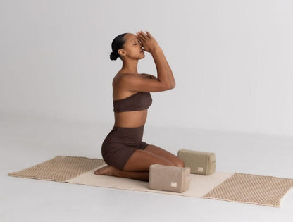 Diamond Yoga Mat - Clay &amp; Cream 7mm