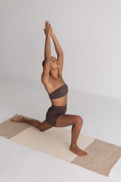 Diamond Yoga Mat - Clay &amp; Cream 7mm