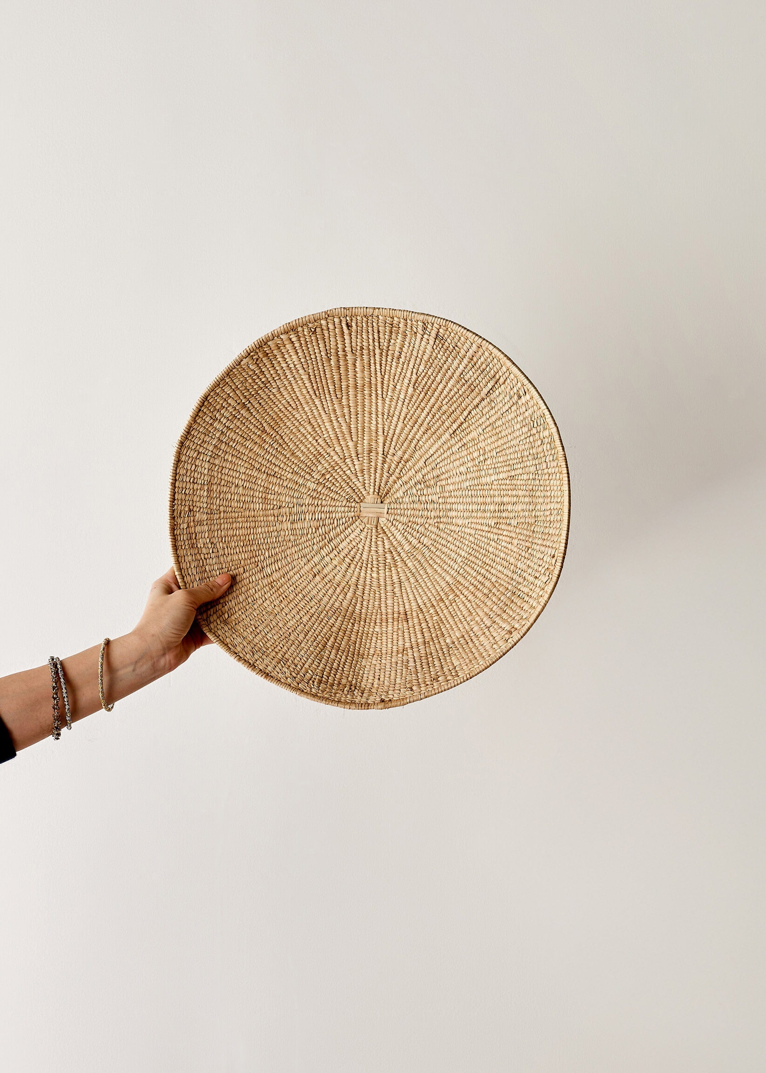 Lily Pad Solid Weave Wall Basket