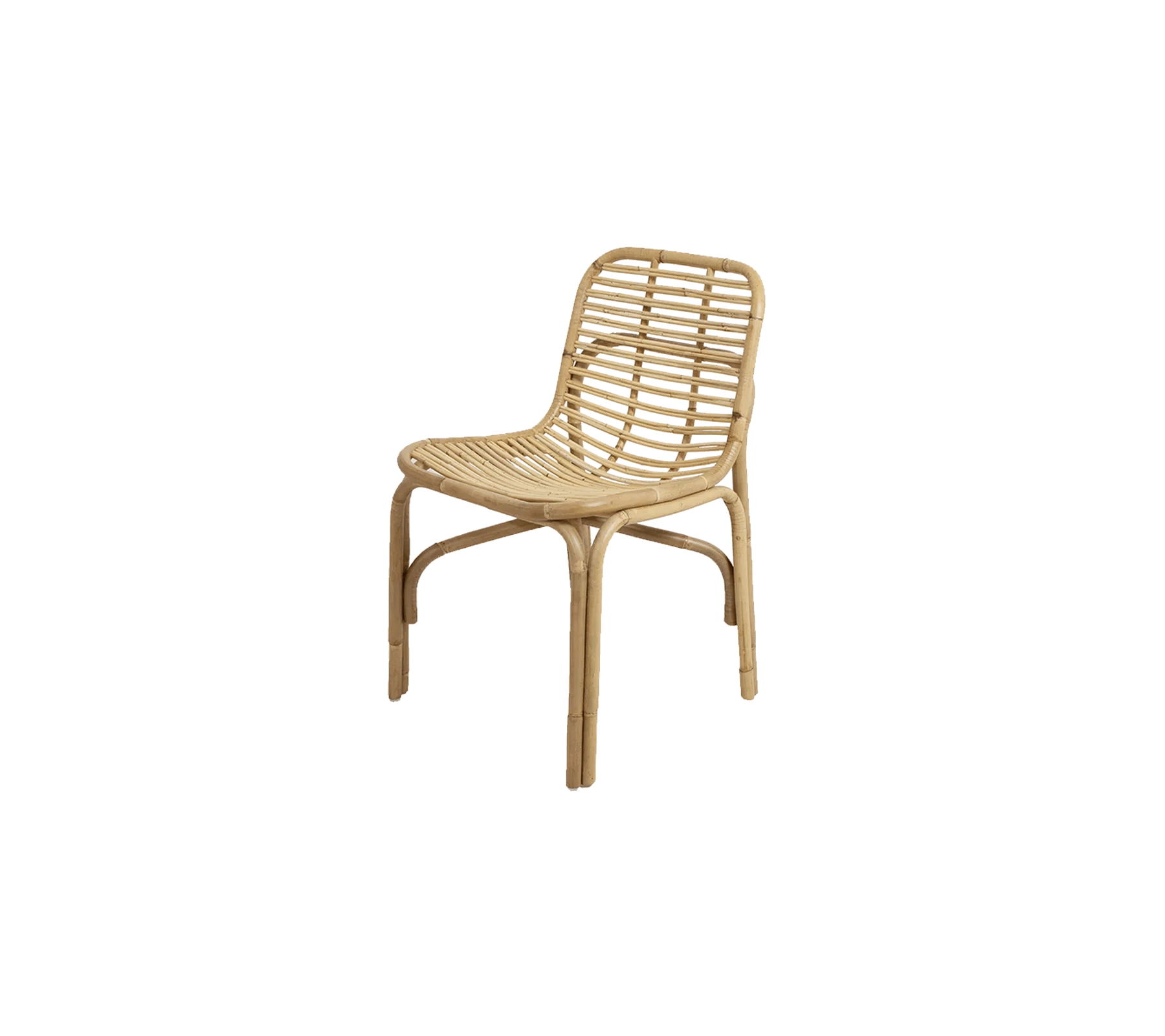 Peak Indoor Chair, Natural Rattan