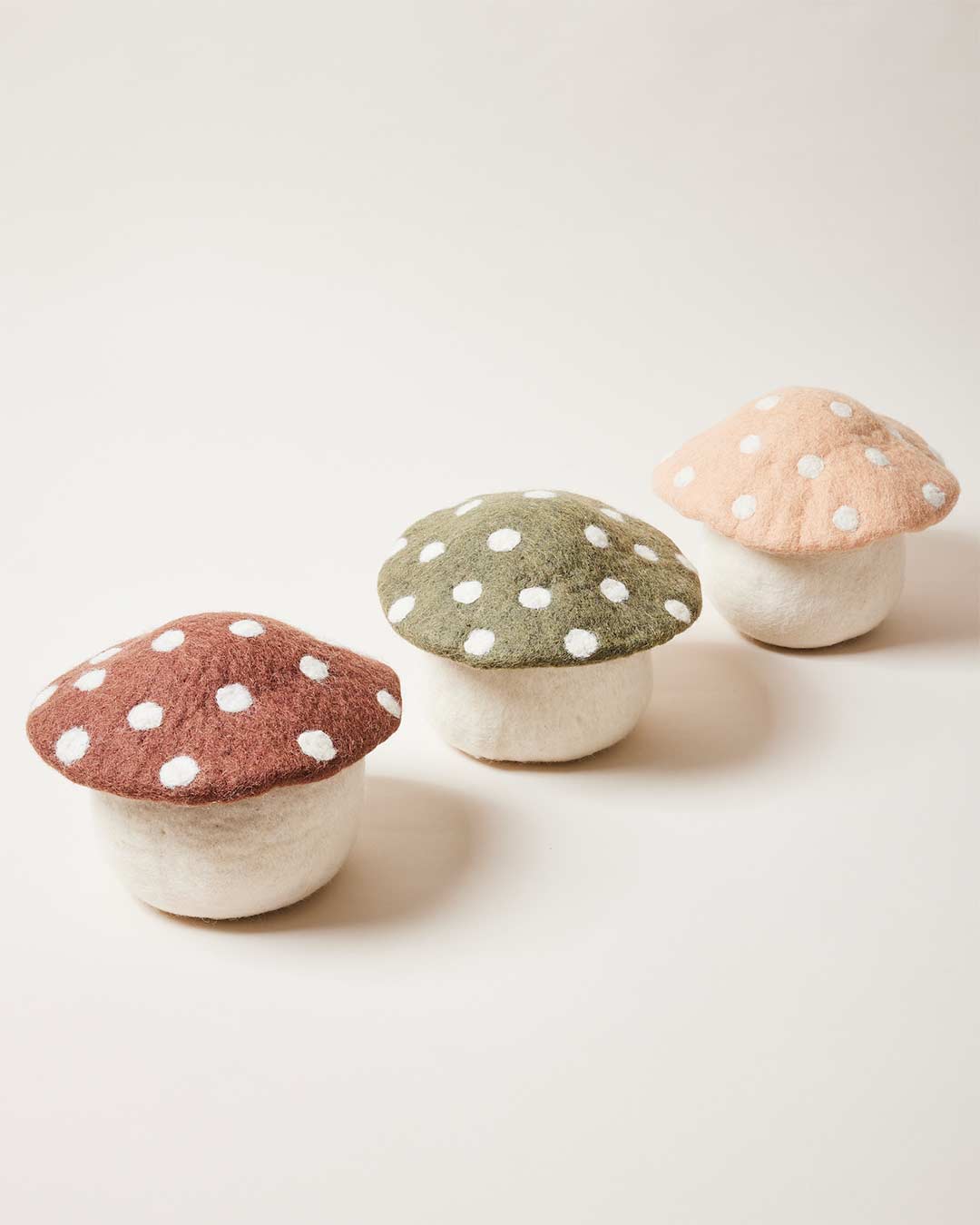 Artisan Felted Mushroom Doorstop