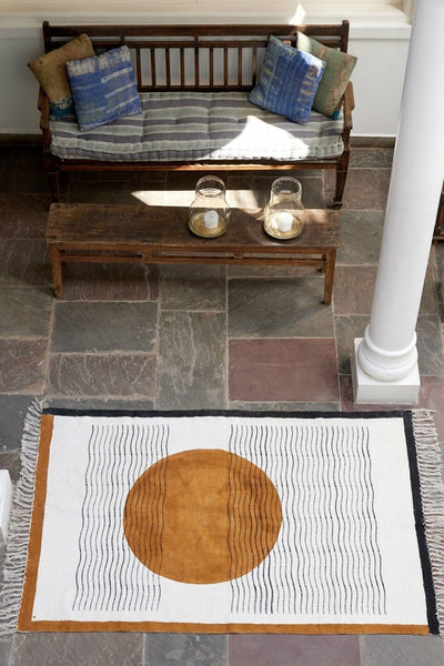Ascension Rug 4 by 6 on Ground

