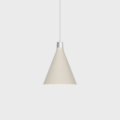 Bower Pendant Light Small in Oyster White + Sphere III