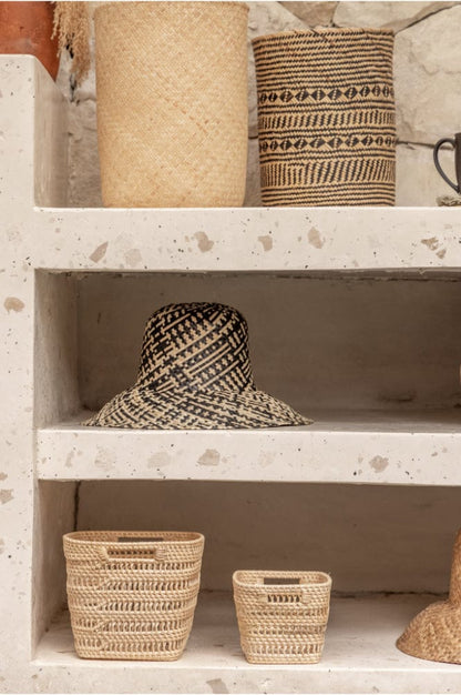 Woven Rattan Cube Storage Baskets