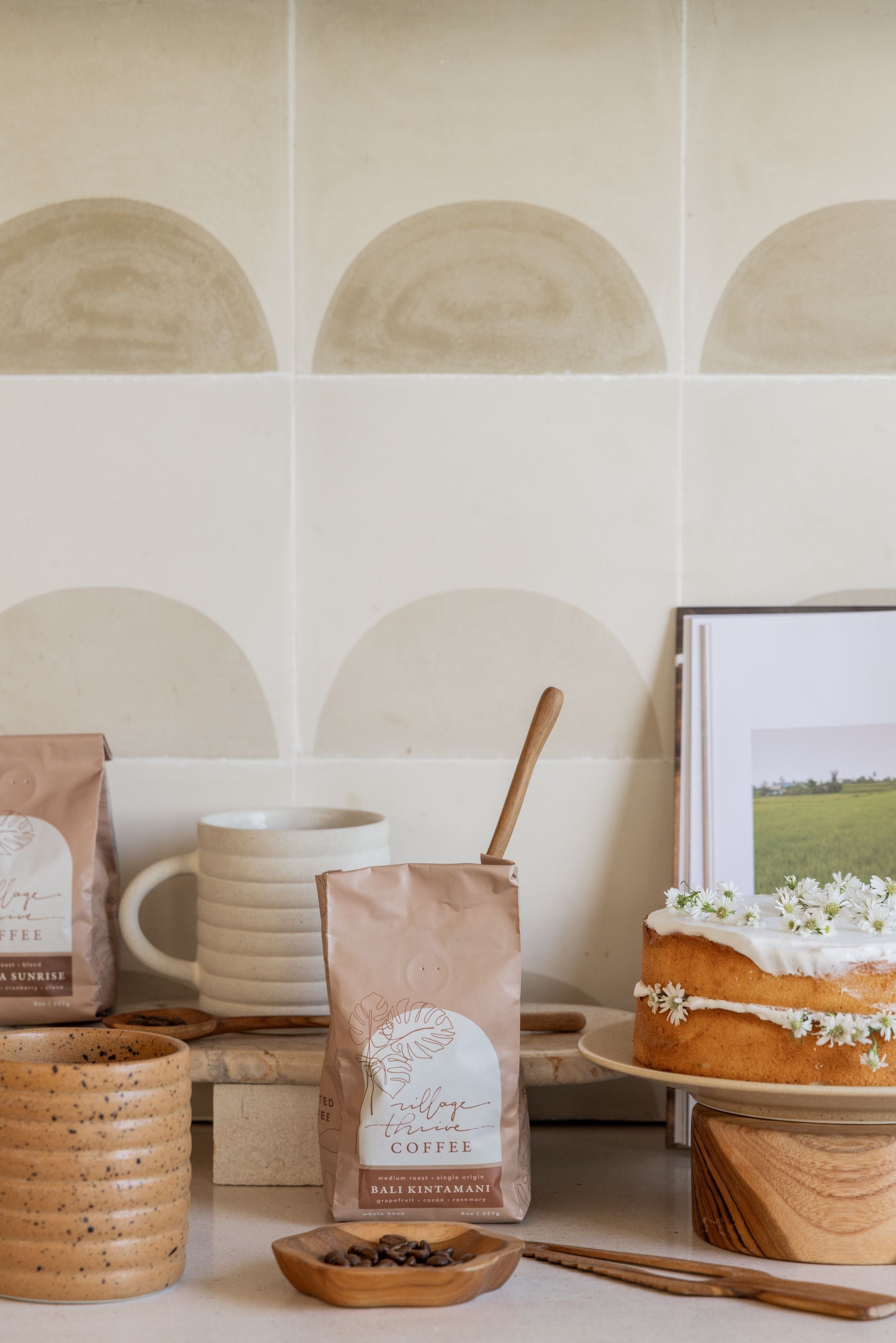 Flora Teak Catch All