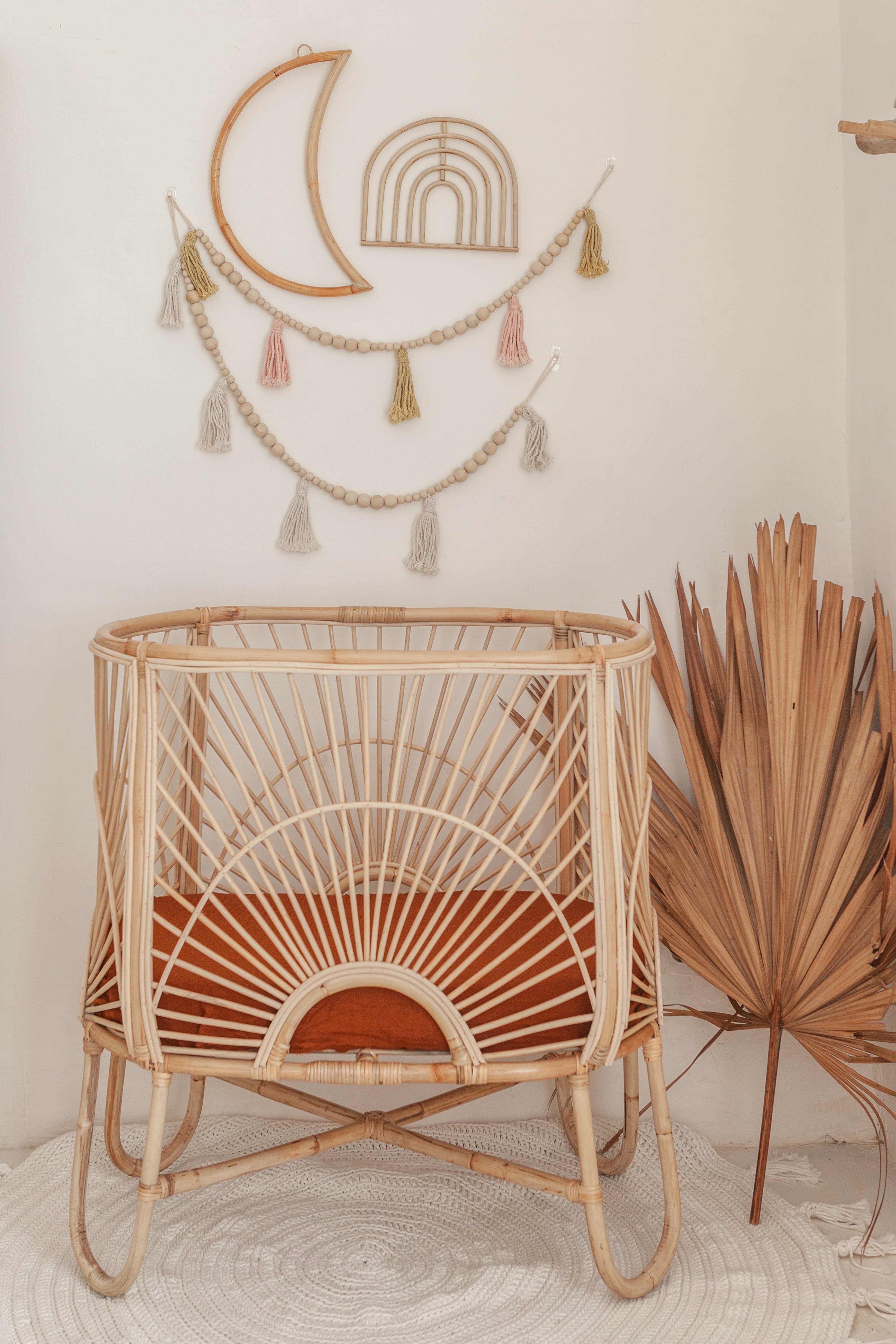 Rainbow Rattan Wall Decor