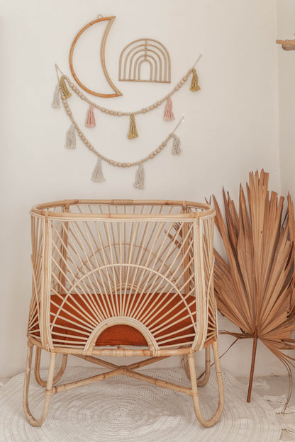 Rainbow Rattan Wall Decor