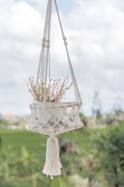 Macrame Hanging Wall Basket
