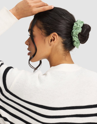 Bamboo Stretch-Knit Scrunchies