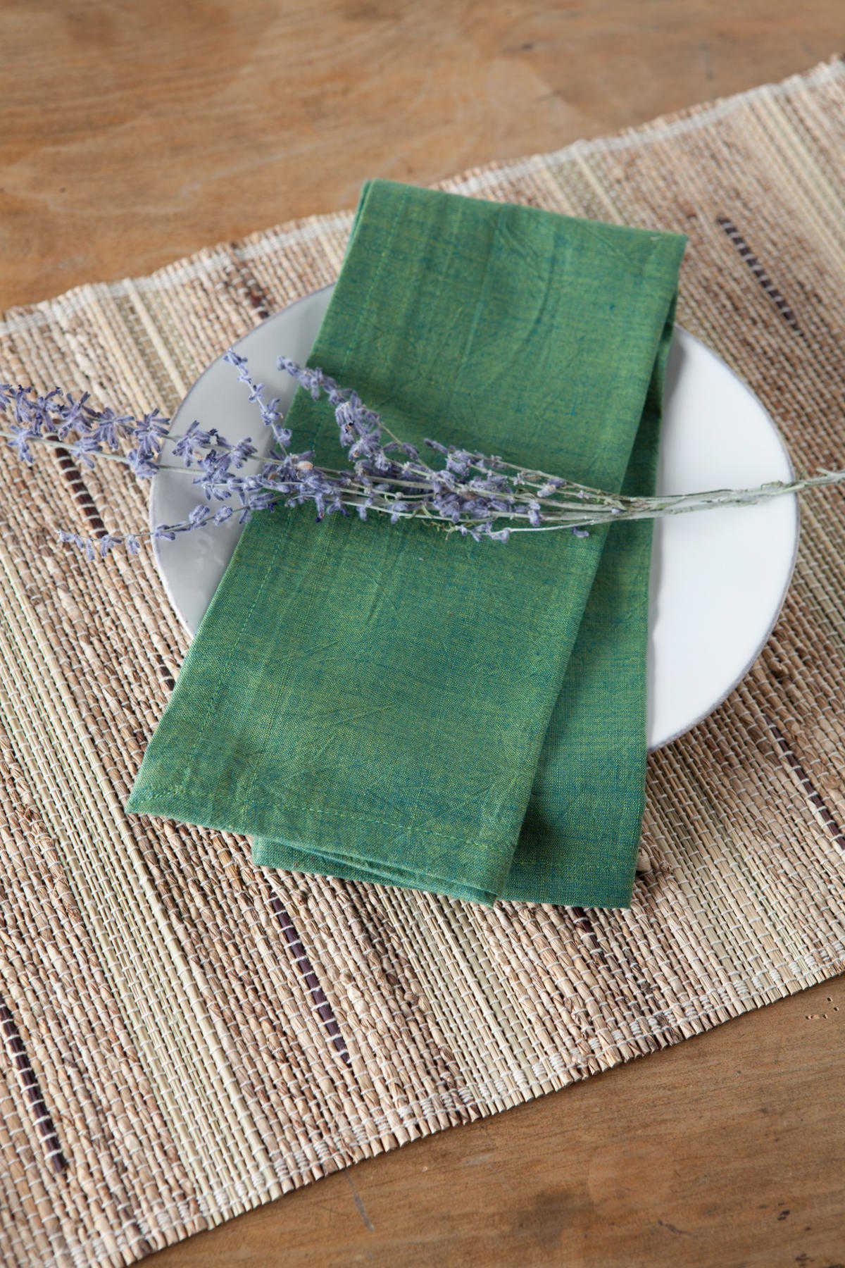 Banana Fiber Handwoven Placemats on Table