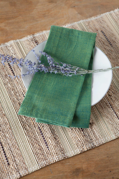 Banana Fiber Handwoven Placemats on Table
