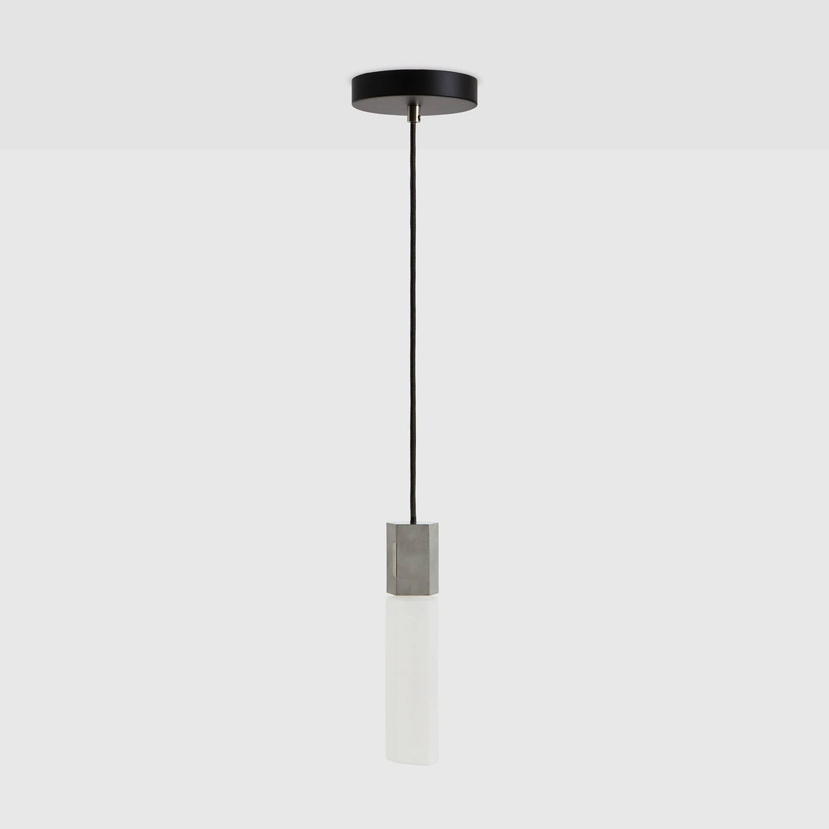 Basalt Single Pendant in Stainless Steel