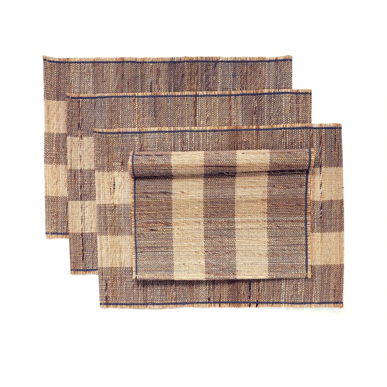 Banana Fiber Handwoven Placemats — Set of 4