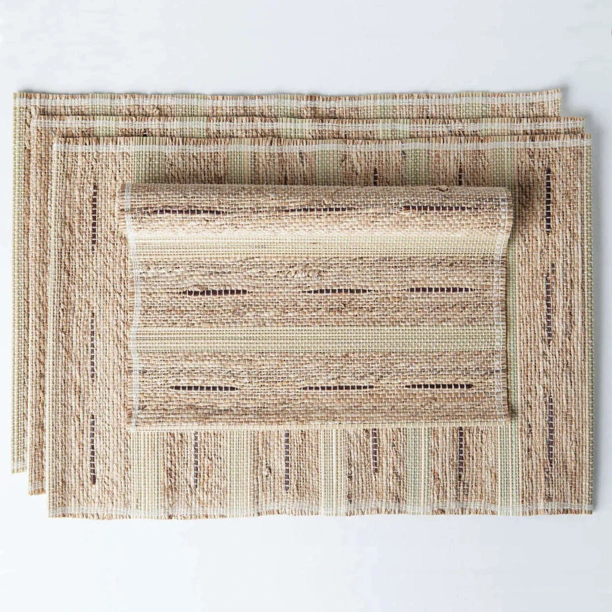 Banana Fiber Handwoven Placemats — Set of 4