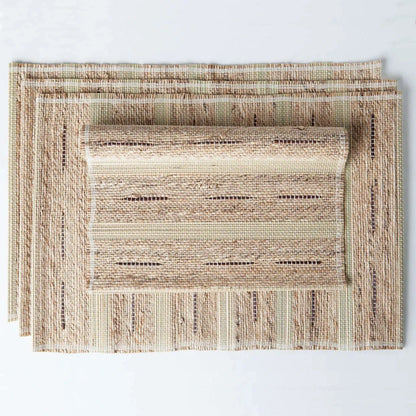 Banana Fiber Handwoven Placemats — Set of 4