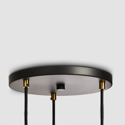 Triple Pendant in Brass + Sphere IV