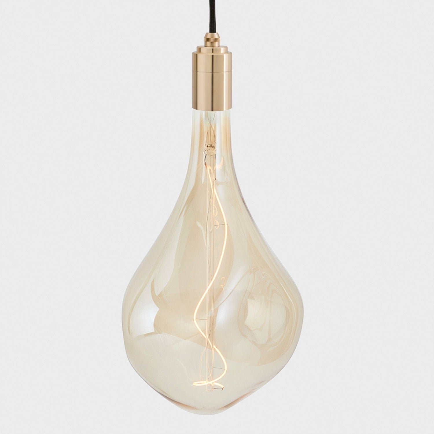 Voronoi III Plug-In Pendant in Brass